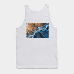 Colorful River in Iceland  - Aerial Landscape Photography Tank Top